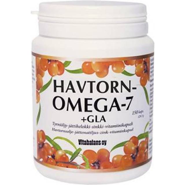 Vitabalans Havtorn Omega 7 + GLA - 150 Kapslar