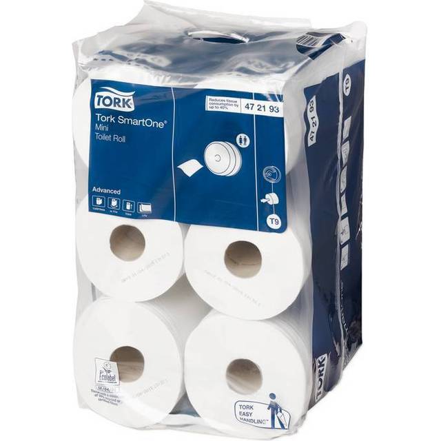 Tork T9 Advanced Toilet Roll 2 Ply 472193 12 Rolls of 620 Sheets