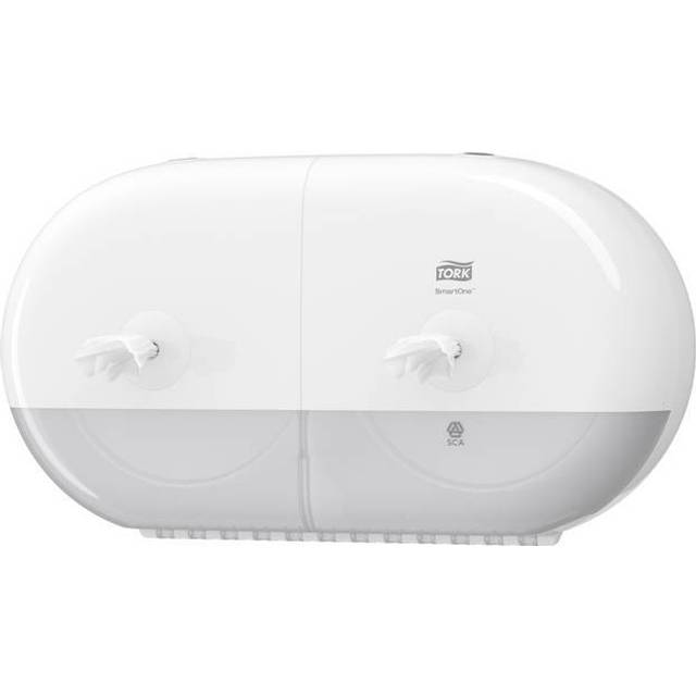 Tork T9 SmartOne Twin Mini Toilet Paper Dispenser White