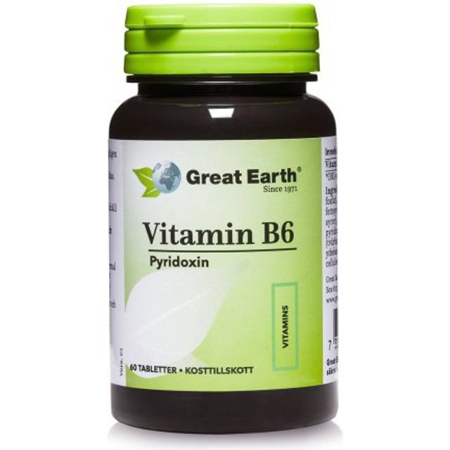 Great Earth Vitamin B6 60 Tabs