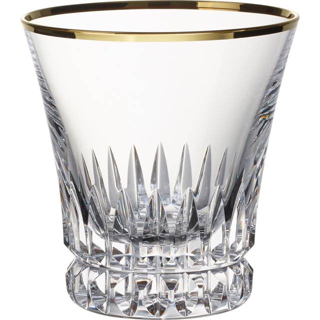 Villeroy & boch water crystal glass - grand royal gold - single/ set of 2