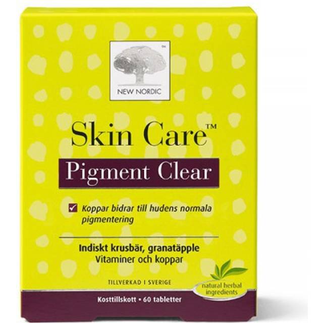Skin Care Pigment Clear Tablett, 60 st