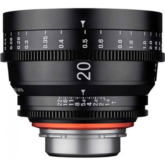 XEEN Cinema 20mm T1.9 Canon EF full frame lens MF Cine Video Lens for high resolutions with follow focus sprockets