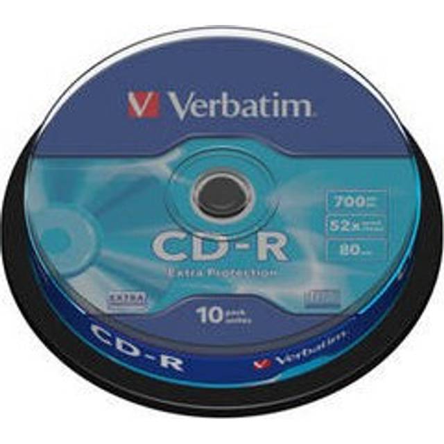 Verbatim CD-R Datalife Non-AZO 700MB 52X Non-Printable Spindle (10 Pk)