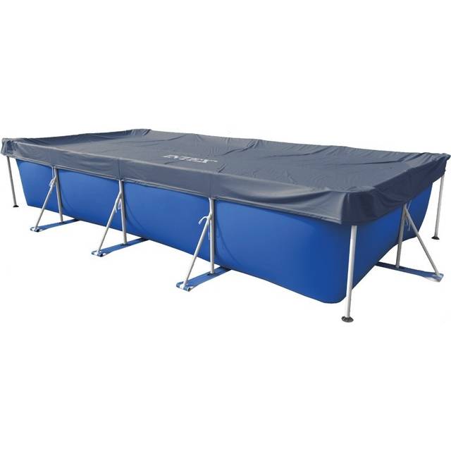 Intex Pool Cover Swimming Pool Protector Pool Safety Cover Rectangular 28039