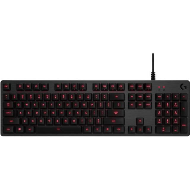 Logitech Gaming G413 - Tangentbord - bakgrundsbelyst - USB - Nordisk - tangentbrytare: Romer-G - kol