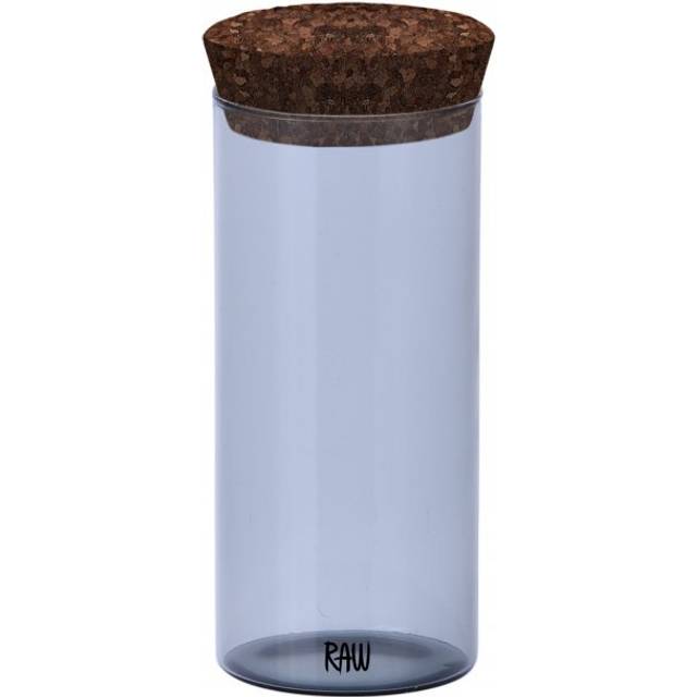 Aida Raw glasburk smoke med trälock mini - Grå
