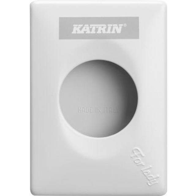 Katrin 91875 Sanitetspåshållare 95 x 135 x 27 mm, för hygienpåsar Vit