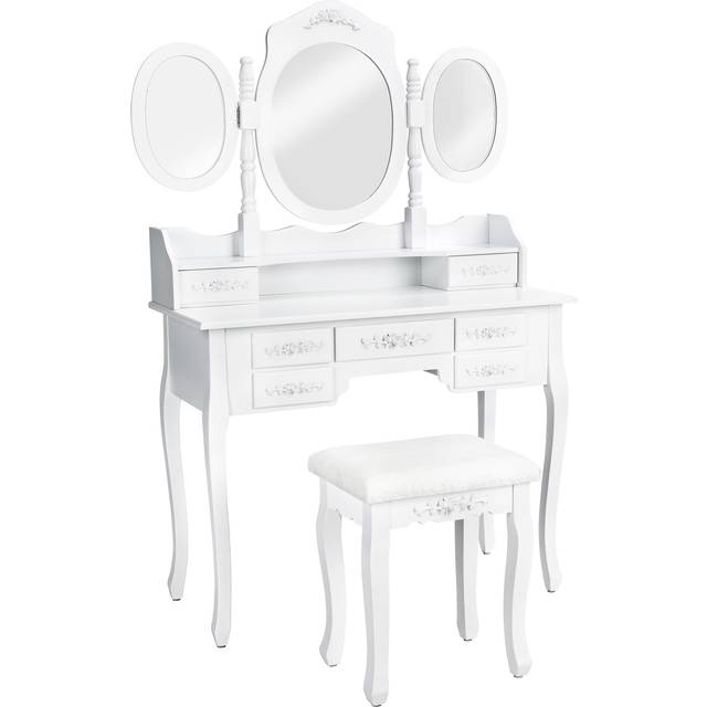 tectake Make-Up Toiletbord 90x40cm