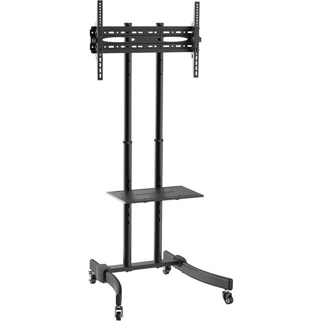 LogiLink BP0026 - Professionellt TV-stativ på hjul med höjdjustering för 37-70 tums LCD LED OLED svart