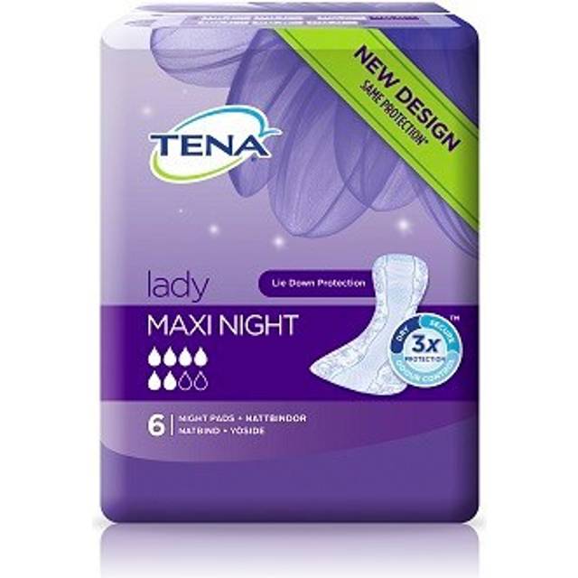 TENA Discreet Protect+ Maxi Night Incontinence Pads 6 pack