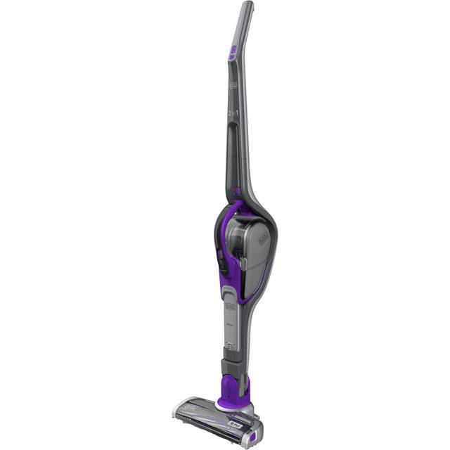 Black & Decker SVJ520BFSP-GB stick vacuum/electric broom 2-in-1 stick vacuum Battery Dry Bagless 0.5 L Grey, Purple, Titanium 2 Ah