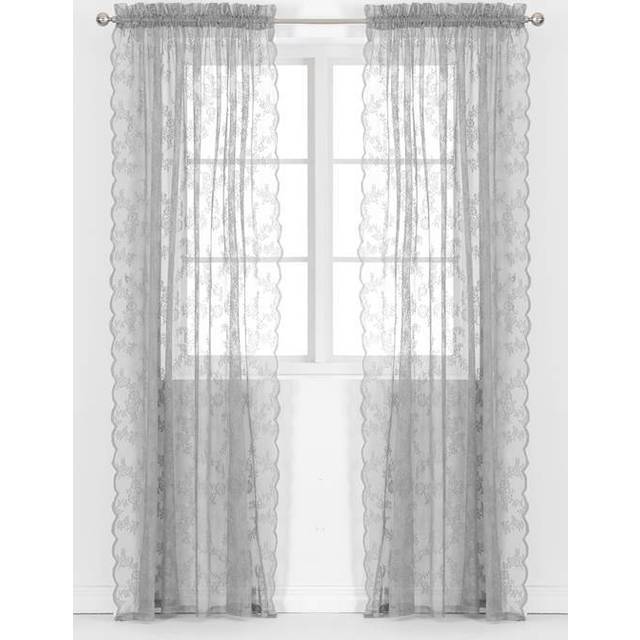 Mönstrad spetsgardin Rosalyn 2-pack