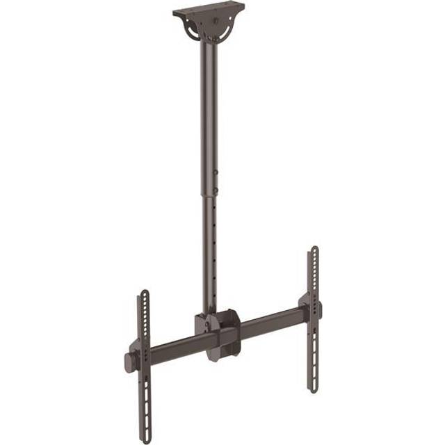 StarTech.com TV Ceiling Mount - Full-Motion Universal Hanging Single Screen Mount with Adjustable Telescopic Short Pole - Tilt / Swivel - VESA Bracket for 32-75" Displays