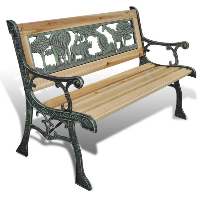 vidaXL Children Garden Bench 84 cm Wood - Brown