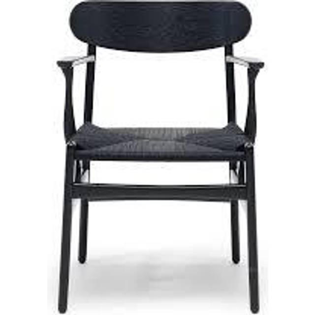 Carl Hansen - CH26 Armchair Frame Oak - Eiche geseift/Geflecht Papiergarn natur/BxHxT 59x79x52cm - soaped oak (79.8 x 59.2 x 51.9cm)