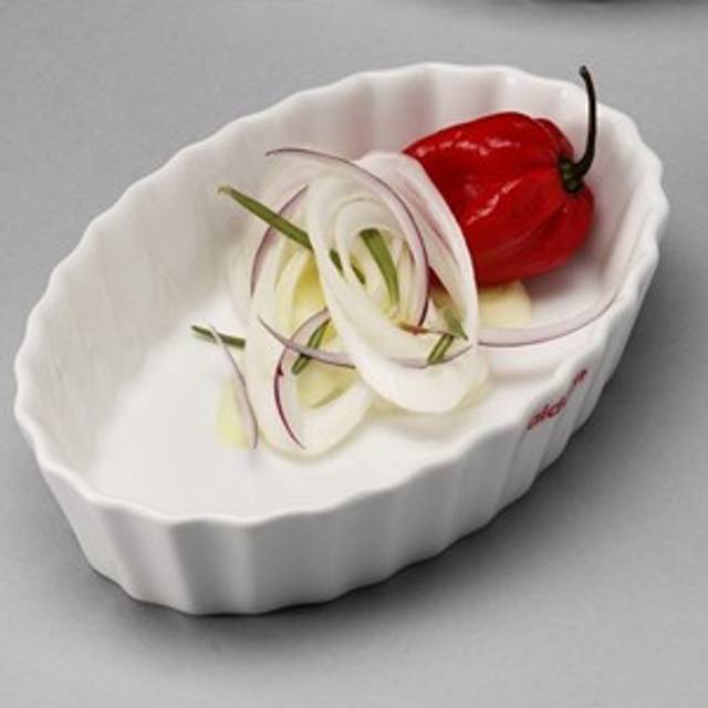 AIDA Aroma tærteform oval 16 cm - hvid