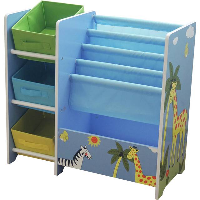 KID SAFARI Kids Safari Toy Storage Unit - Blue (60cm H X 65cm W X 30cm D)