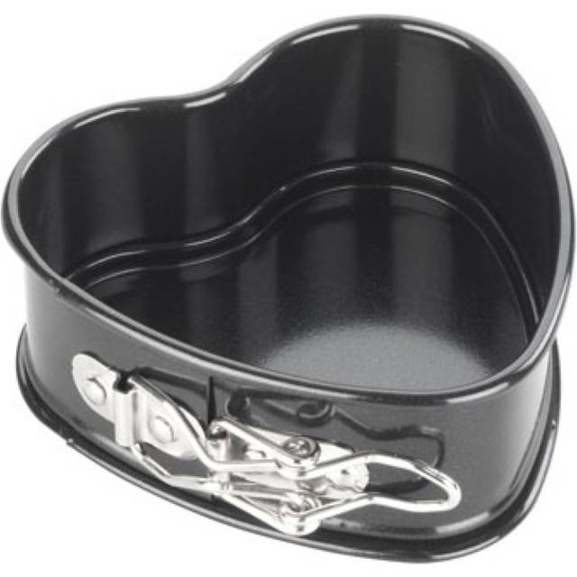 Tala prestanda, mini hjärta kakform, professionell mätare kolstål med förmörkelse non-stick beläggning, kakform, enkel frisättning