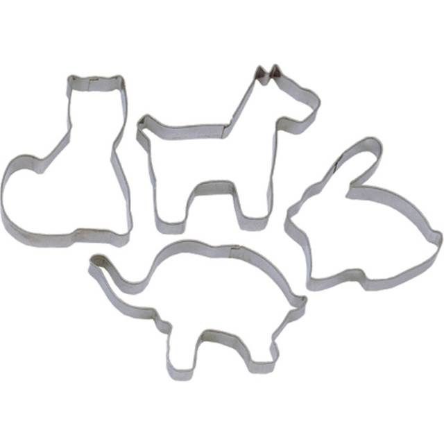 Tala Stainless Steel Animal Shaped Cutters, Set of 4