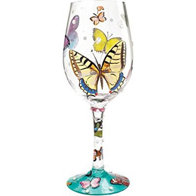 Lolita Butterfly Wishes Wine Glass