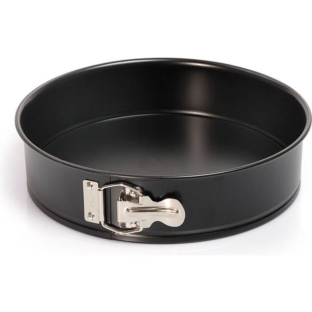 Original Kaiser Classic Springform 20 cm rund, platt botten, rund bakform nonstick belagd, kakform 20 cm rund, läckagesäker, svart