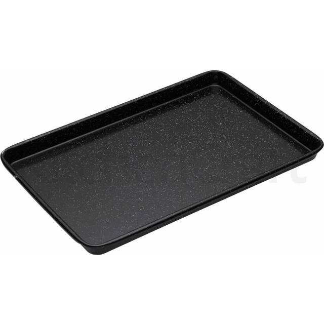 MasterClass Professional Enamel Baking Tray 39 x 27cm - Black
