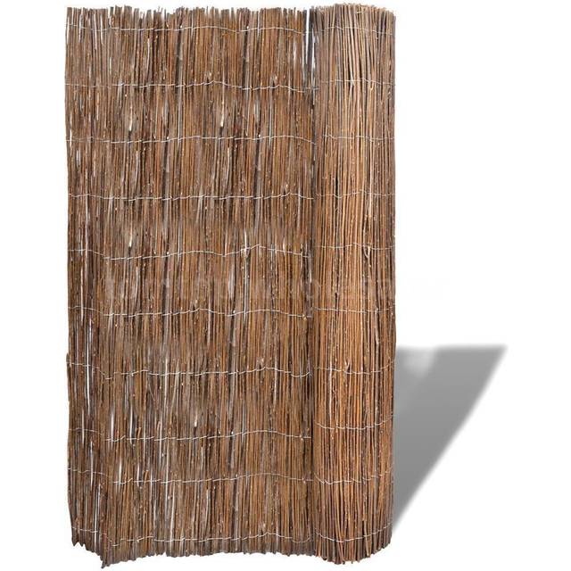 vidaXL Willow Fence 300x100 cm - Brown