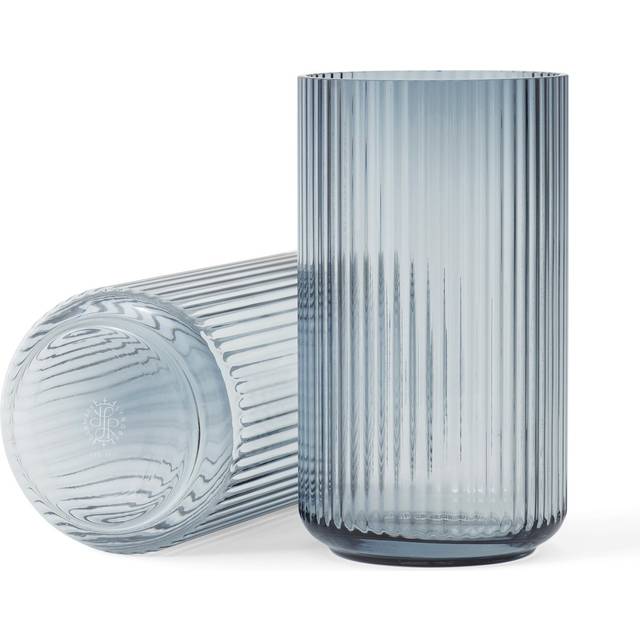 The Lyngby Vase Glass 31 cm, Blue