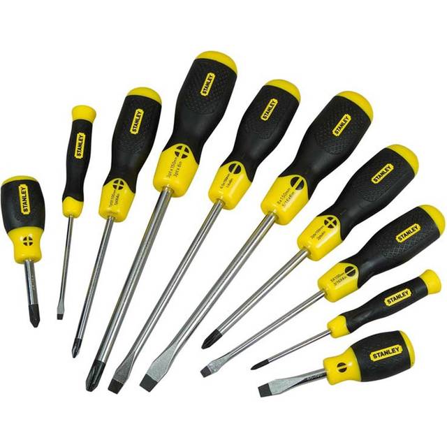 Stanley 5-64-977 Cushion Grip Screwdriver Set Flared / Phillips Set of 10