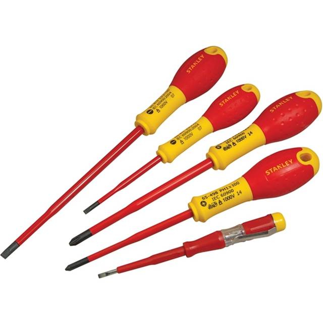 Stanley Tools XTHT0-62692 FatMax VDE Insulated Phillips & Parallel Screwdriver Set of 5