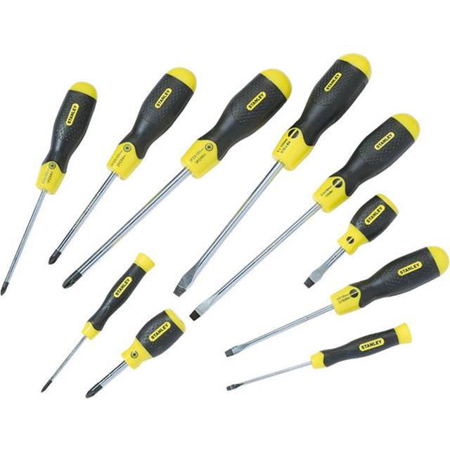 Stanley Cushion Grip 10pc S/Dr Set FL/PZ