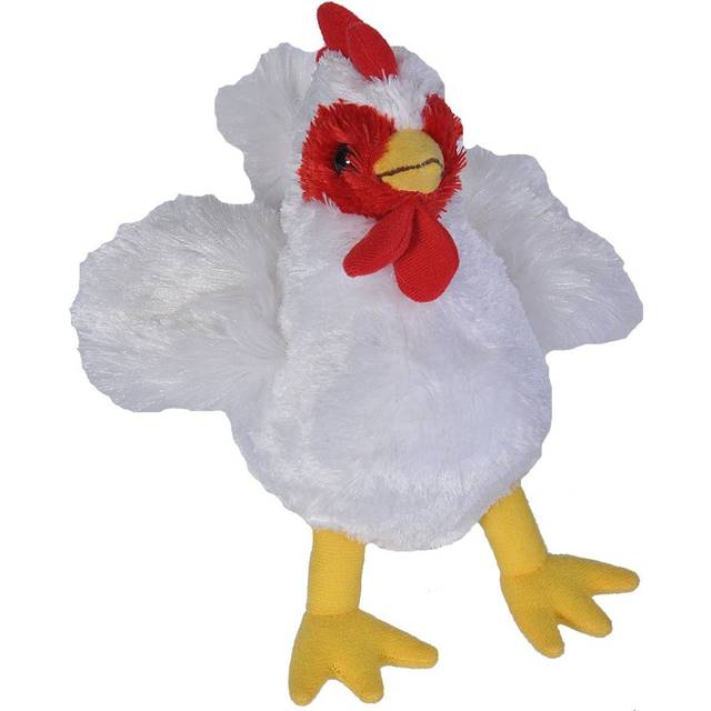 Wild Republic 16237 Hug'ems plyschdjur, gosedjur, höna, 18 cm