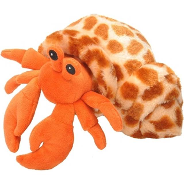 Wild Republic Hug'ems Soft Toy, Gifts for Kids, Hermit Crab Cuddly Toy 18cm