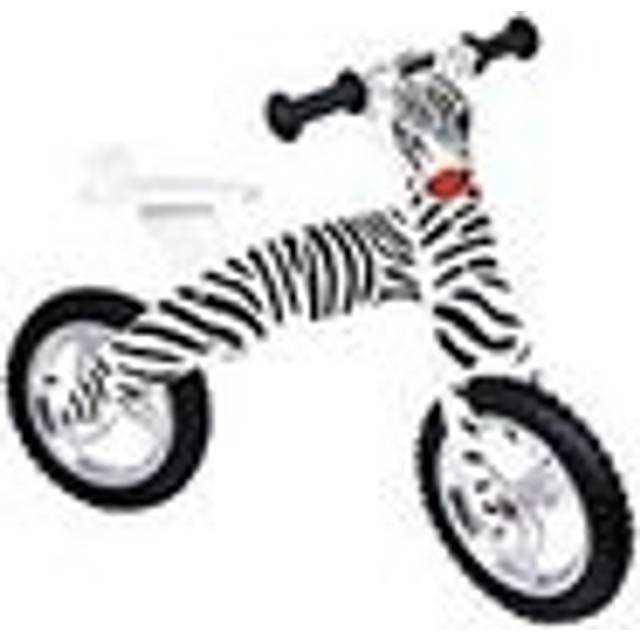 small foot 1168 löphjul zebra gjord av trä, ger känslan av balans och förbereder sig för cykling, från 3 år