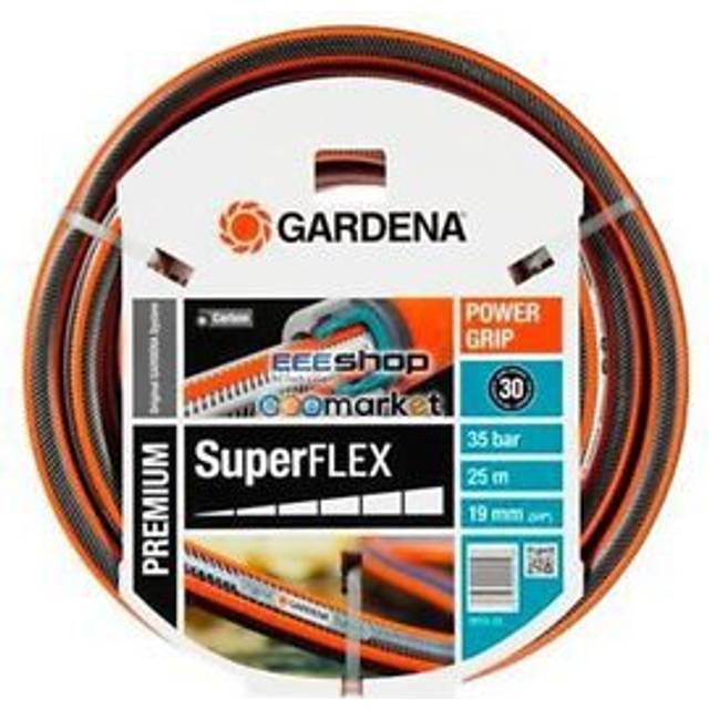 "GARDENA Premium SuperFLEX Hose, 19mm (3/4"") (grey/orange, 25 meters) 18113"