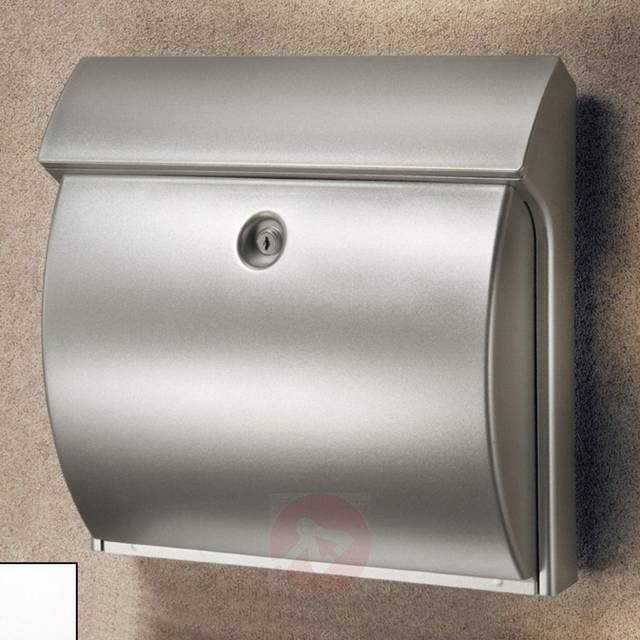 Burg-Wachter White Classico Wall Mounted Post Box - 14 x 38 x 37 cm
