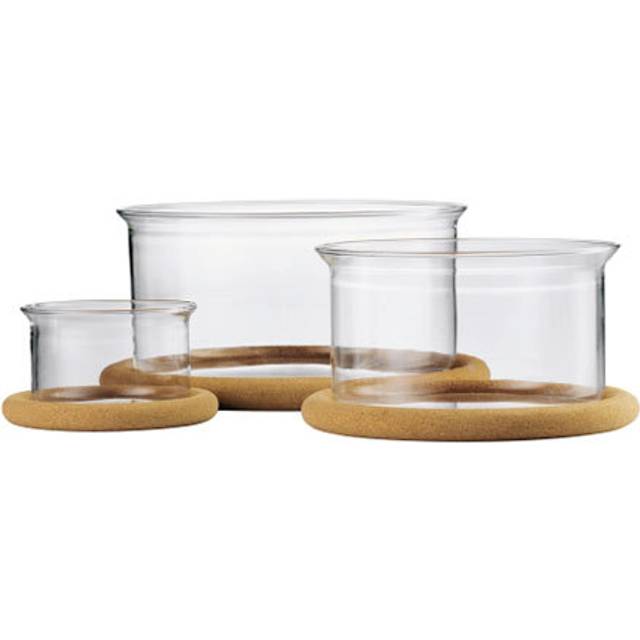 Bodum Hot Pot skålset med korklock 3-pack Glas - Transparent