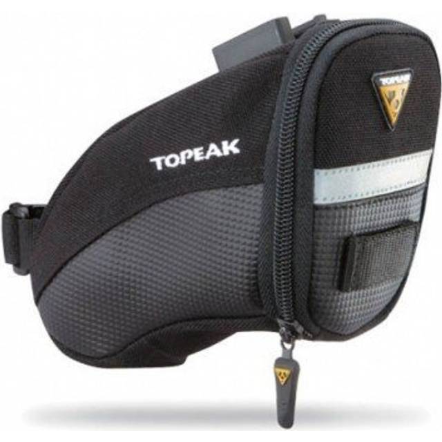Topeak Aero Wedge Saddle Bag - Small, Straps - Black