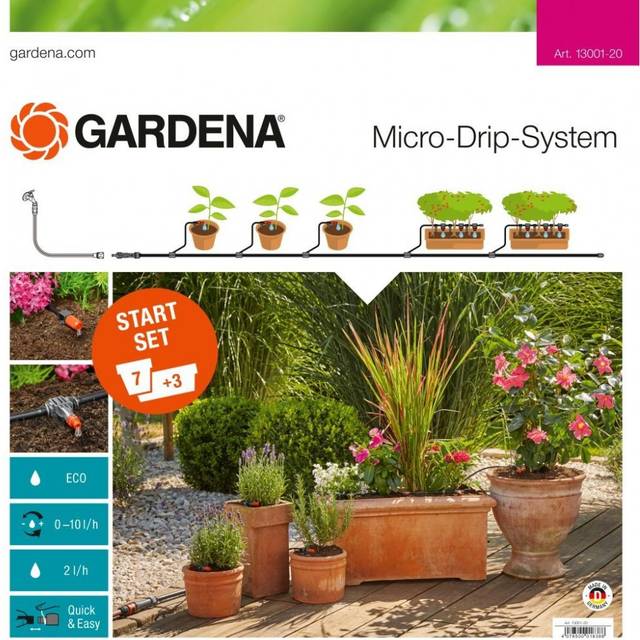 Gardena Start Set Micro-Drip-Irrigation Terrace Set 30 Plants