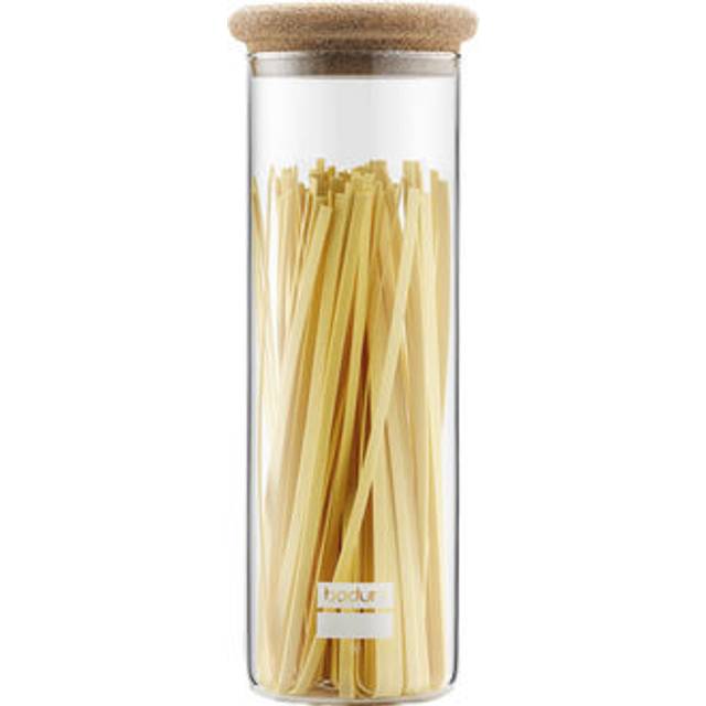 Bodum, Yohki Storage jar with cork lid, 1.9 L, 64 oz, Clear