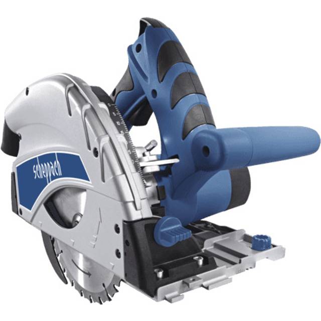 Scheppach - 230V PL55 plunge saw + 1400 mm guide track circular blades