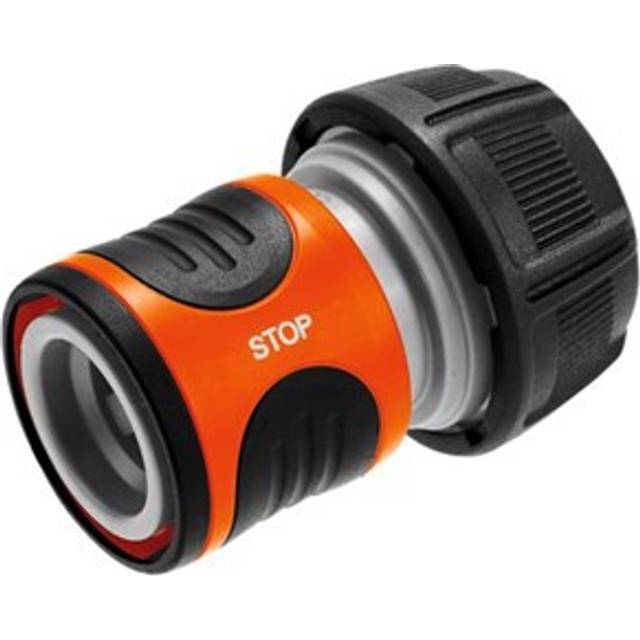 "Gardena Water Stop With Frost Protection, Plastic, Black & Orange - 19mm (3/4"")"