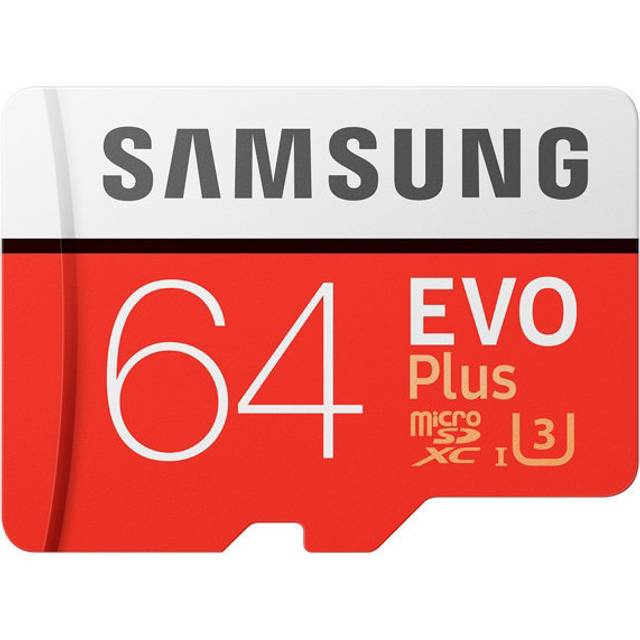 Samsung 64GB 100MB/s Memory Evo Plus Micro SD Card with Adapter