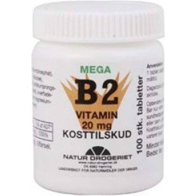 Natur Drogeriet Mega Vitamin B2 20 Mg - 100 Tabletter