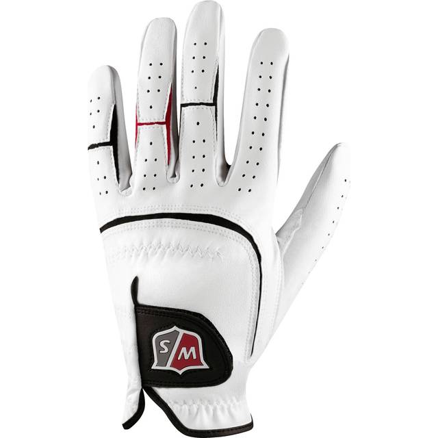 Staff Men's Grip Plus Golf Glove, Left Hand, White, Small