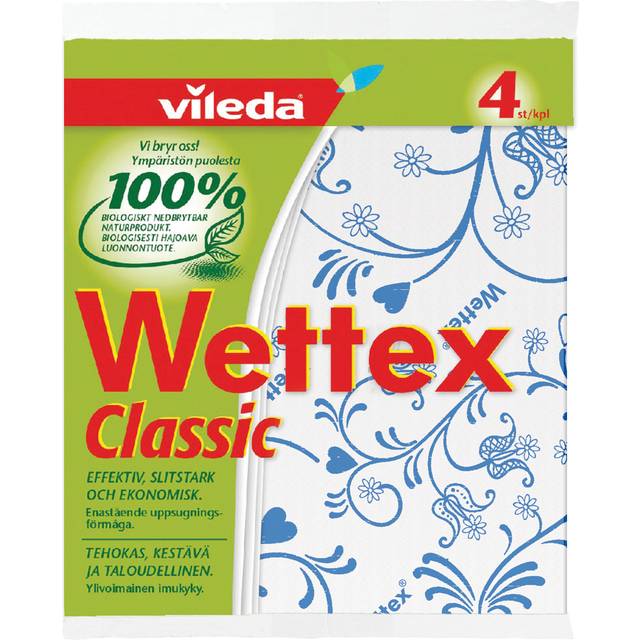 Wettex 4-pack färgad 4 styck