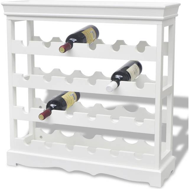 vidaXL Wine Cabinet Abreu White