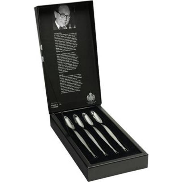 Gense Focus Steel skaldjursgaffel 4-pack 4-pack - Silverfärgad