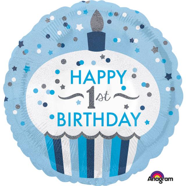 Burton & Burton Happy First Birhtday Foil/Mylar Balloon